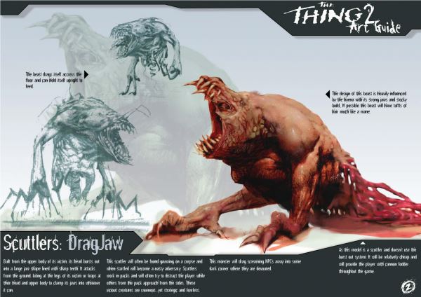 Жуткие концепт-арты отмененного сиквела видеоигры The Thing
