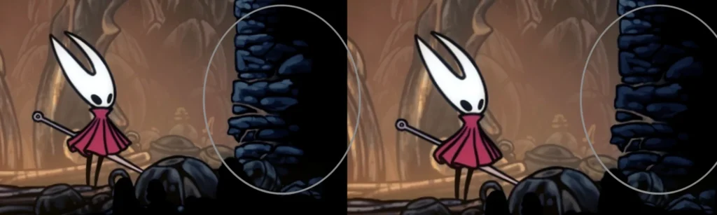 Hollow Knight: Silksong — мод мерцания скрытой ломаемой стены v1.1.1