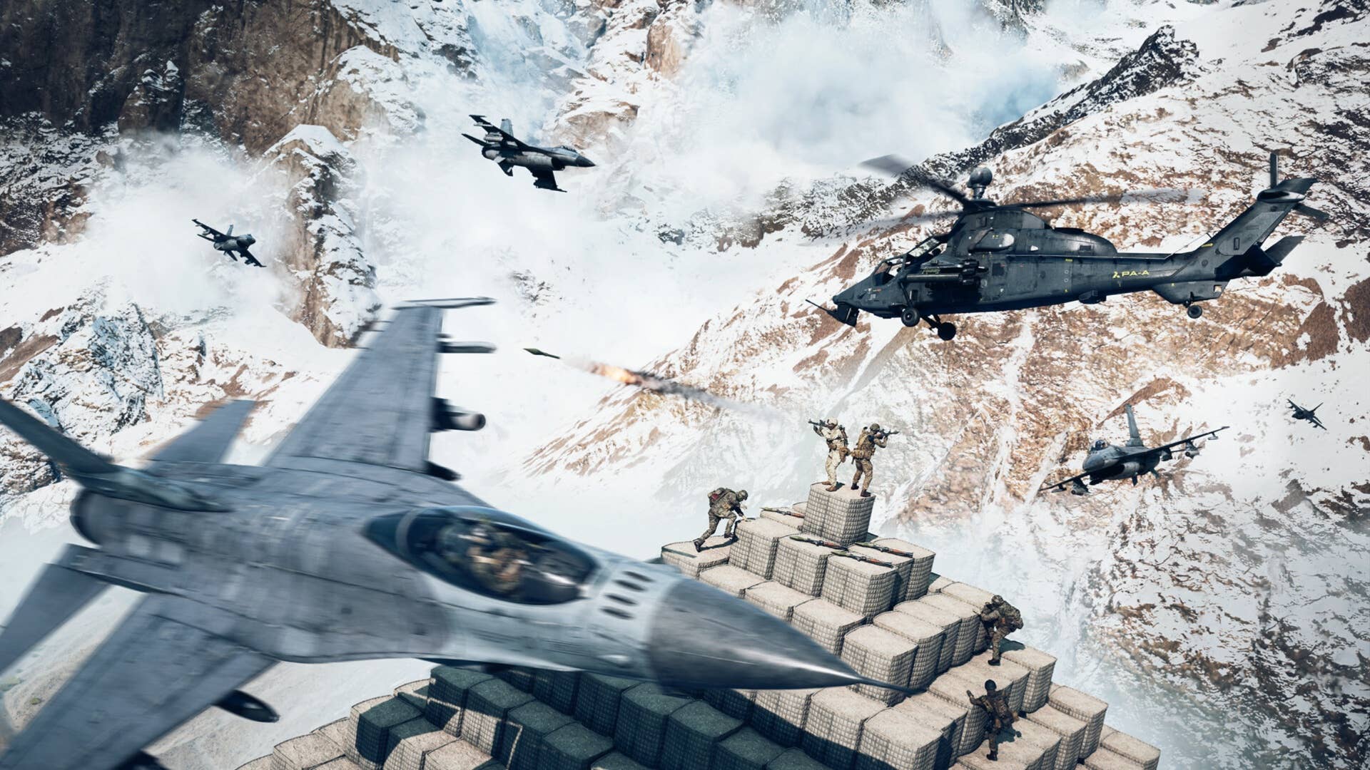 боевые действия: истребители и вертолёты Battlefield 6